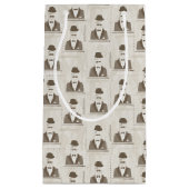 Retro Muster für Mann Kleine Geschenktüte (Vorderseite)