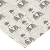 Retro Muster für Mann Kurzer Tischläufer (Ecke)