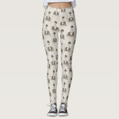 Retro Muster für Mann Leggings (Vorderseite)