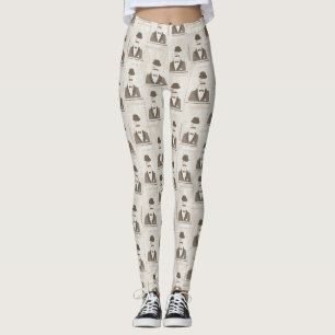 Retro Muster für Mann Leggings