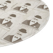 Retro Muster für Mann Schneidebrett (Ecke)