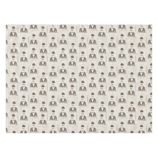 Retro Muster für Mann Tischdecke (Vorderseite (Horizontal))