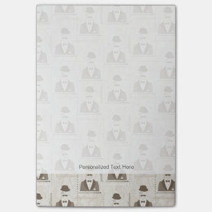 Retro-Muster für Männer Post-it Klebezettel