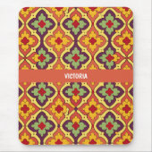 Retro-Muster für Quarterfolie Mousepad (Vorne)