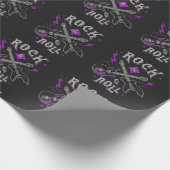 Retro-Muster für Schwermetalle Geschenkpapier (Ecke)