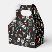 Retro-Muster für Schwermetalle Geschenkschachtel (Rückseite)