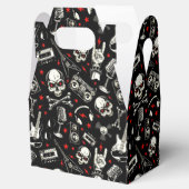 Retro-Muster für Schwermetalle Geschenkschachtel (Geöffnet)