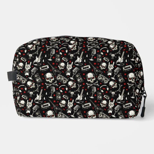 Retro-Muster für Schwermetalle Waschbeutel (Vorderseite)