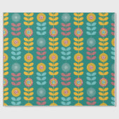 Retro-Muster Geschenkpapier (Flach)