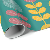 Retro-Muster Geschenkpapier (Rolleneckpunkt)