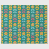 Retro-Muster Geschenkpapier (Flach)