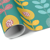 Retro-Muster Geschenkpapier (Rolleneckpunkt)