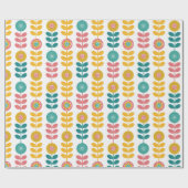 Retro-Muster Geschenkpapier (Flach)