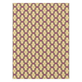 Retro-Muster Grün Gelb Weiß Tischdecke (Vorderseite)