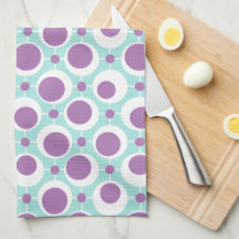 Retro-Muster grüne und violette Kreise
