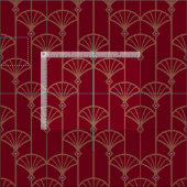 Retro-Muster im Art Deco-Stil. Stoff (Kachel)