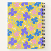 Retro-Muster in gelbem Rezept Notizblock (Rückseite)