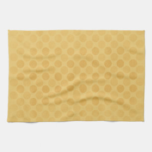 Retro-Muster in gelben Kreisen Geschirrtuch
