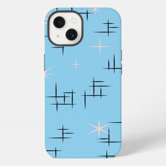 Retro-Muster iPhone Hülle (Rückseite)
