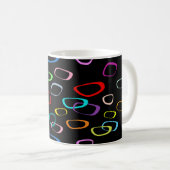 Retro-Muster Kaffeetasse (VorderseiteRechts)