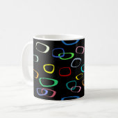 Retro-Muster Kaffeetasse (Vorderseite Links)