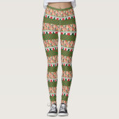 Retro-Muster Leggings (Vorderseite)