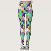 Retro Muster Leggings (Vorderseite)