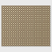 Retro-Muster mit braunen und beigen Farben Geschenkpapier (Flach)