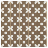 Retro-Muster mit braunen und beigen Farben Stoff (Nahaufnahme)