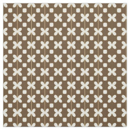 Retro-Muster mit braunen und beigen Farben Stoff
