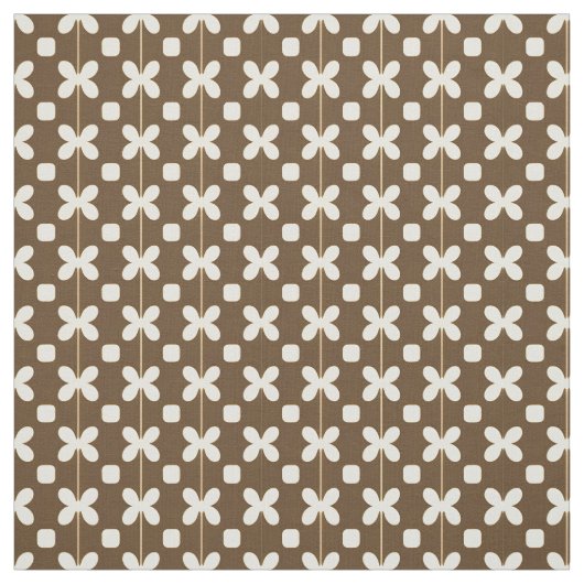 Retro-Muster mit braunen und beigen Farben Stoff (Muster)