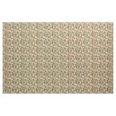 Retro Muster mit Küchen-Geschirr zum Frühstück Stoff (Yard (91,4 cm))