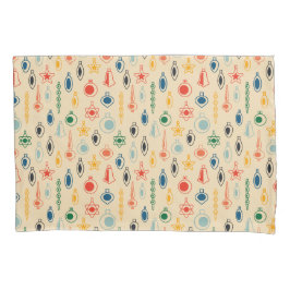 Retro Muster Mitte des Jahrhunderts mit Weihnachts Kissenbezug