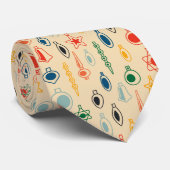 Retro Muster Mitte des Jahrhunderts mit Weihnachts Krawatte (Gerollt)