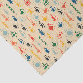 Retro Muster Mitte des Jahrhunderts mit Weihnachts Seidenpapier (Ausschnitt)