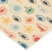 Retro Muster Mitte des Jahrhunderts mit Weihnachts Tischdecke (Schrägansicht)