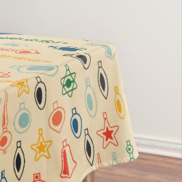 Retro Muster Mitte des Jahrhunderts mit Weihnachts Tischdecke