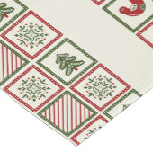 Retro-Muster Mittelgroßer Tischläufer (Ecke)