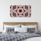 Retro-Muster Nahtlose Leinwand (Insitu (Schlafzimmer))