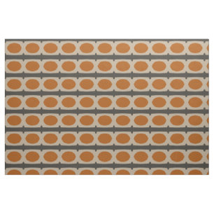 Retro-Muster orange Stoff