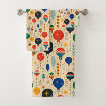 Retro-Muster Ornament Feiertage Dekoration Beige