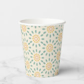 Retro Muster Papier Cup Pappbecher (Rückseite)