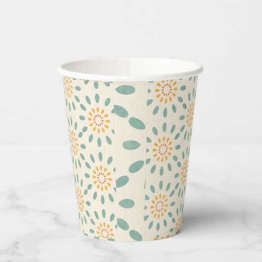 Retro Muster Papier Cup Pappbecher (Links)