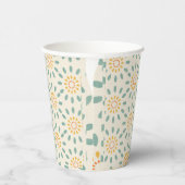 Retro Muster Papier Cup Pappbecher (Rechts)