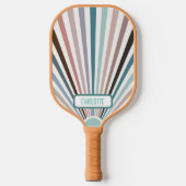 Retro-Muster Pickleball Schläger (Vorderseite)