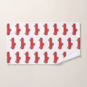 Retro Muster Set für das rote LKW Handtuch (Handtuch)