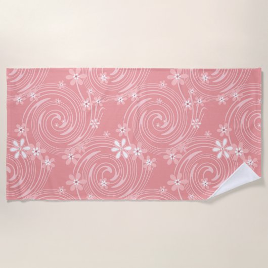 Retro-Muster Strandtuch (Vorderseite)