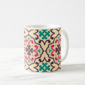 Retro-Muster: Tapete, Textildesign Kaffeetasse (VorderseiteRechts)