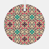 Retro-Muster: Tapete, Textildesign Ornament Aus Glas (Rückseite)