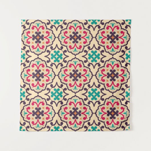 Retro-Muster: Tapete, Textildesign Wandteppich (Vorderseite)